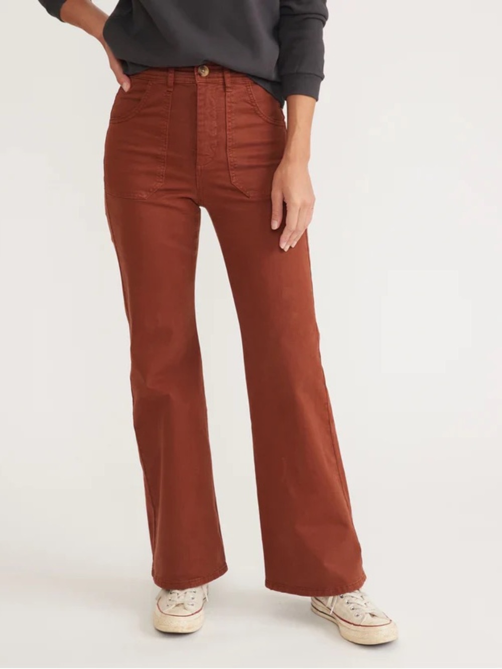Marine Layer Bridget Flare Pant in Tortoise Shell
